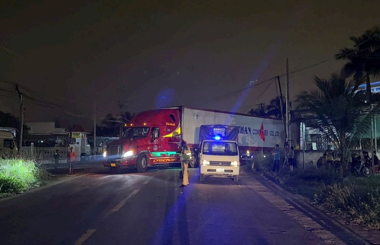 Hiện trường vụ tai nạn - Ảnh: Quang Nh&acirc;n.