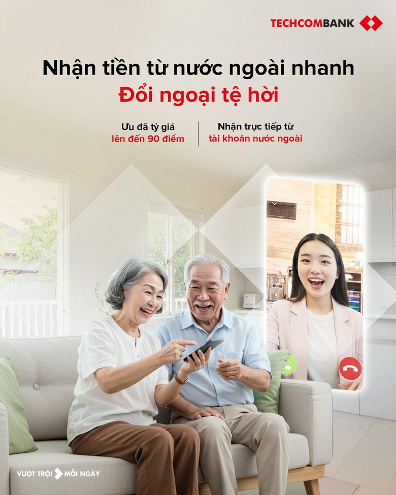 Chuyển kiều hối về nước, gửi trọn t&igrave;nh th&acirc;n c&ugrave;ng Techcombank- Ảnh 1.