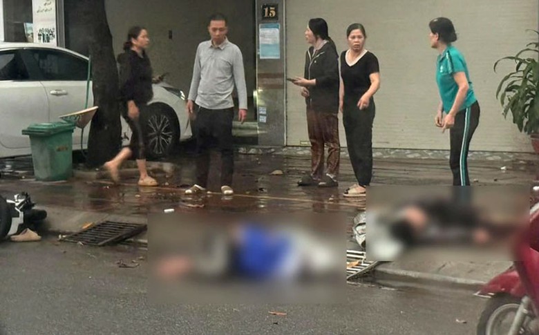 Hiện trường vụ tai nạn khiến hai nam sinh thương vong - Ảnh: Minh Khang.