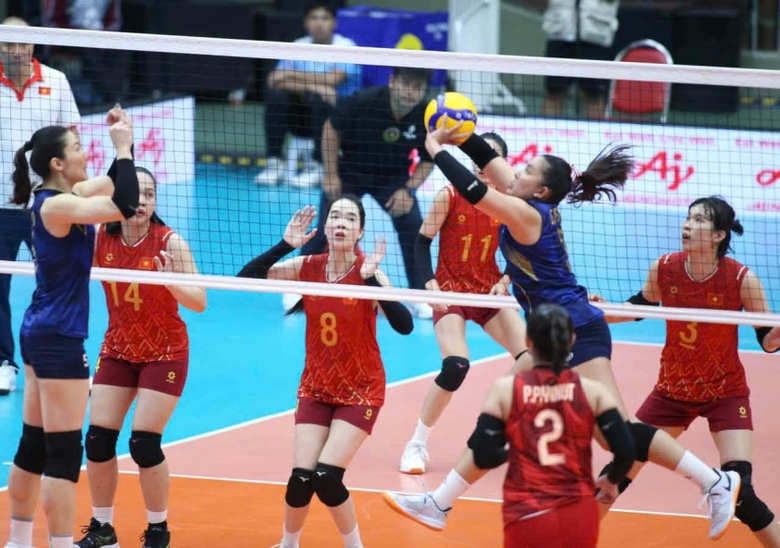 Tuyển b&oacute;ng chuyền nữ Việt Nam gi&agrave;nh huy chương Bạc tại SEA Games 33- Ảnh 1.