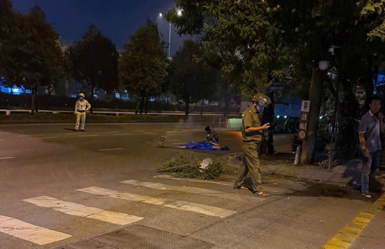 Hiện trường vụ tai nạn - Ảnh: Nguyễn Dũng.