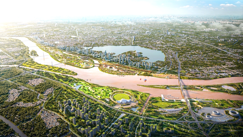 C:\Users\HP\Downloads\Phối cảnh tổng thể đại lộ cảnh quan s&ocirc;ng Hồng 2.jpg