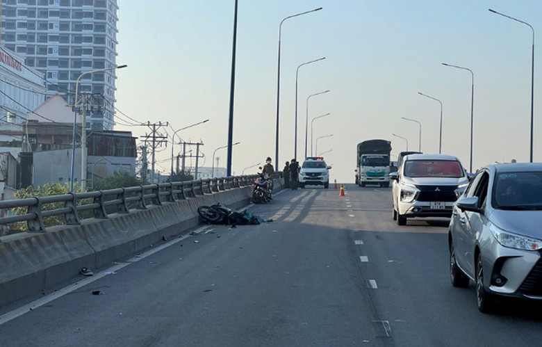 Hiện trường vụ tai nạn.