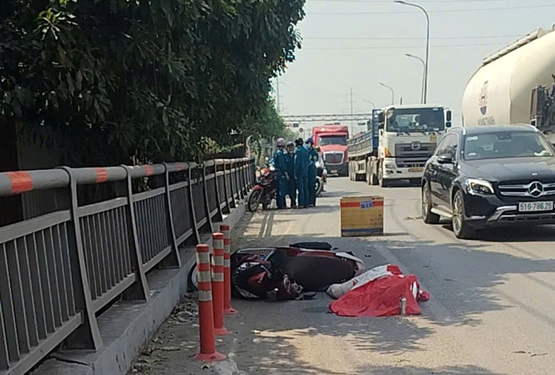 Hiện trường vụ tai nạn.