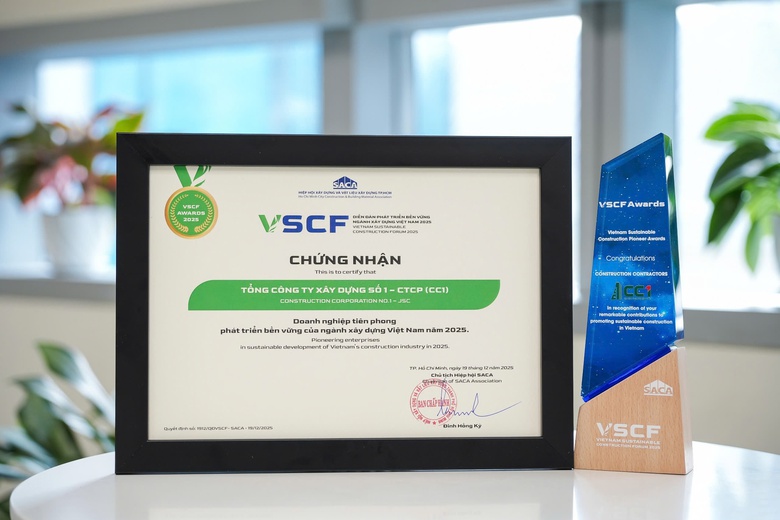 CC1 được vinh danh trong Top 3 doanh nghiệp phát triển bền vững ngành Xây dựng- Ảnh 3. CC1 được vinh danh trong Top 3 doanh nghiệp phát triển bền vững ngành Xây dựng- Ảnh 3.