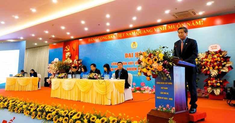 Đại hội XV Công đoàn Xây dựng VN: Hội tụ sức mạnh, tinh thần sáng tạo của người lao động- Ảnh 3. Đại hội XV Công đoàn Xây dựng VN: Hội tụ sức mạnh, tinh thần sáng tạo của người lao động- Ảnh 3.