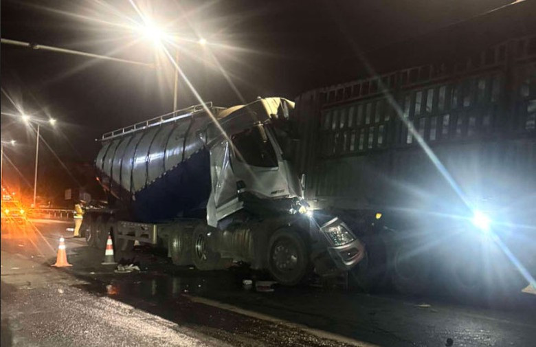 Hiện trường vụ tai nạn.