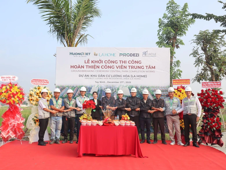 Cao L&ecirc; Land Concept v&agrave; Prodezi k&yacute; kết hợp đồng, khởi c&ocirc;ng C&ocirc;ng vi&ecirc;n Trung t&acirc;m LA Home- Ảnh 1.