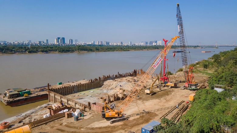 Phương Thành tranh thủ từng ngày đua tiến độ thi công cầu dây văng quy mô lớn nhất Thủ đô- Ảnh 16. Phương Thành tranh thủ từng ngày đua tiến độ thi công cầu dây văng quy mô lớn nhất Thủ đô- Ảnh 16.