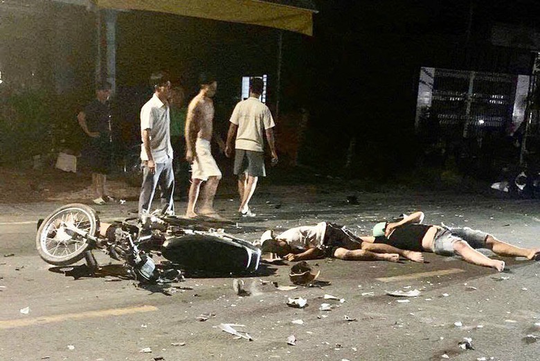 Hiện trường vụ tai nạn.