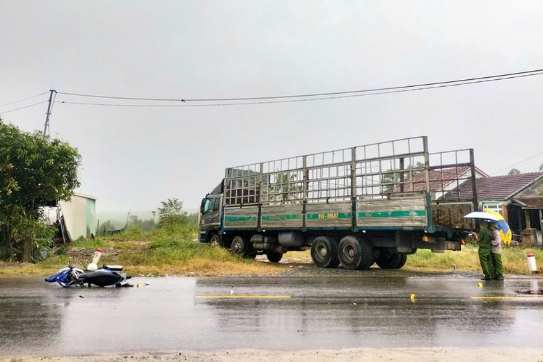 Hiện trường vụ tai nạn - Ảnh: H.N.