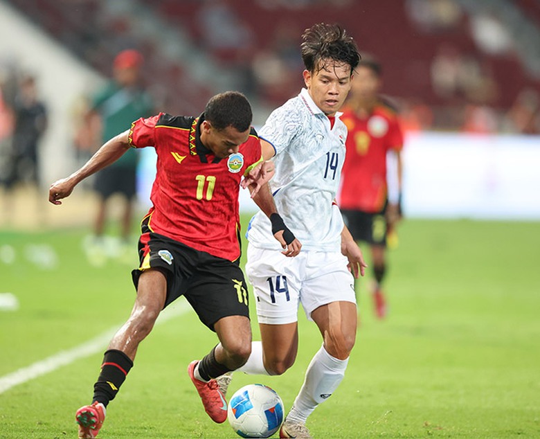 U22 Th&aacute;i Lan thắng đậm Timor Leste ở trận ra qu&acirc;n SEA Games 33- Ảnh 1.
