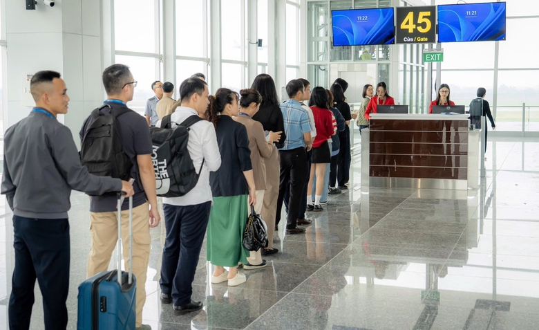 Thử nghiệm khai th&aacute;c với c&aacute;c chuyến bay giả định tại khu vực mở rộng nh&agrave; ga T2 Nội B&agrave;i- Ảnh 9.