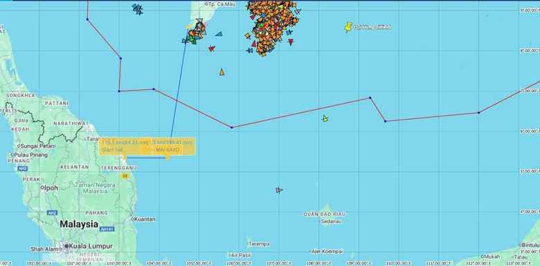 Phối hợp quốc tế cứu nhiều thuyền vi&ecirc;n Việt Nam gặp sự cố tr&ecirc;n v&ugrave;ng biển Malaysia- Ảnh 1.