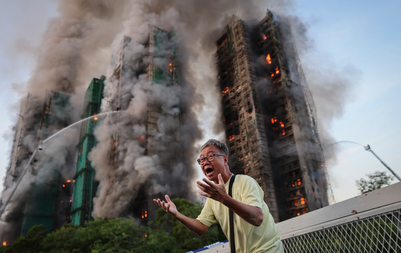 A person yelling at a fire  AI-generated content may be incorrect.