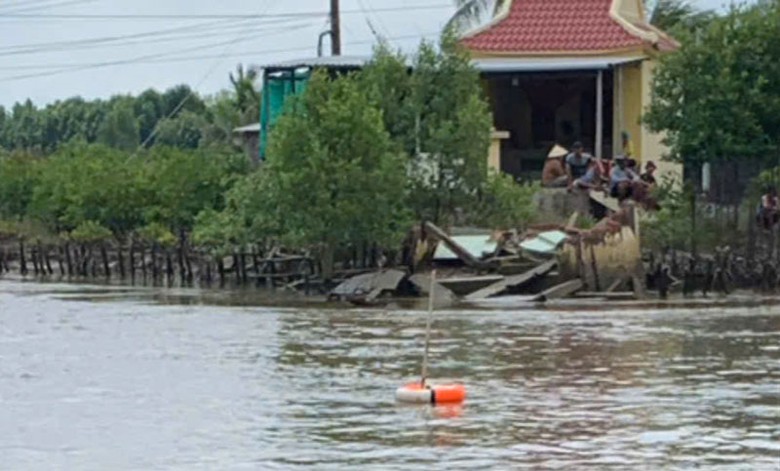 Khu vực t&igrave;m thấy thi thể b&eacute; trai 3 tuổi.