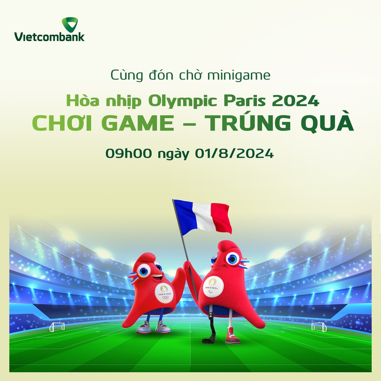 H&ograve;a nhịp Olympic Paris 2024 c&ugrave;ng Vietcombank th&ocirc;ng qua chuỗi hoạt động d&agrave;nh cho kh&aacute;ch h&agrave;ng- Ảnh 2.