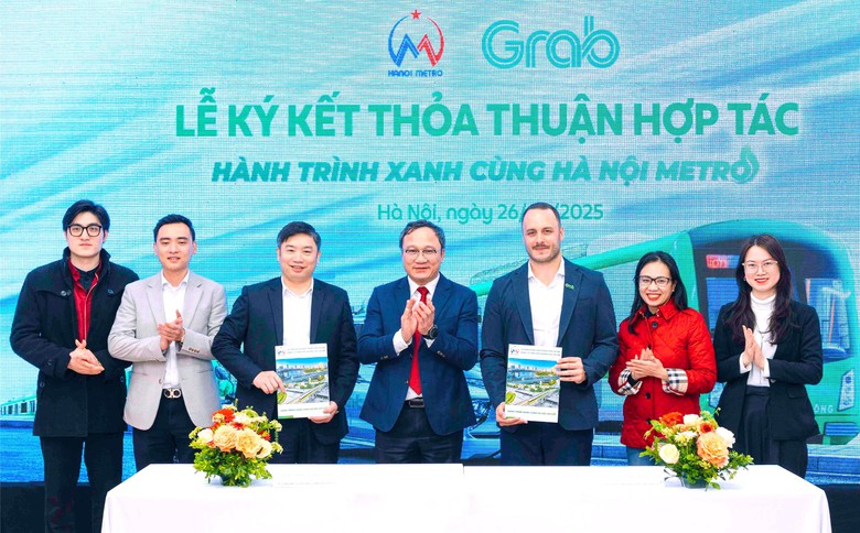 Grab hợp tác với Hanoi Metro "kéo" người dân sử dụng giao thông công cộng- Ảnh 1. Grab hợp tác với Hanoi Metro "kéo" người dân sử dụng giao thông công cộng- Ảnh 1.