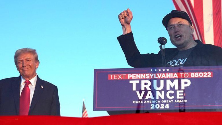 Tỷ phú Musk thu lợi khổng lồ khi "đổ" 288 triệu USD giúp ông Trump đắc cử- Ảnh 1. Tỷ phú Musk thu lợi khổng lồ khi "đổ" 288 triệu USD giúp ông Trump đắc cử- Ảnh 1.