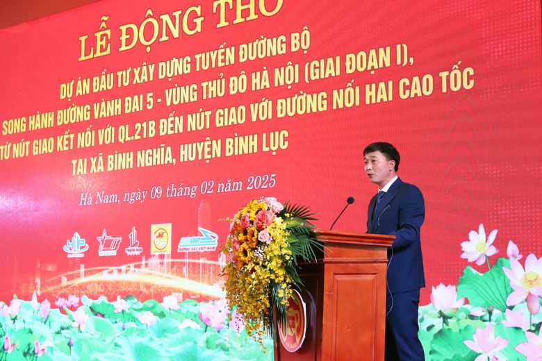Động thổ dự &aacute;n đường song h&agrave;nh V&agrave;nh đai 5 qua H&agrave; Nam trị gi&aacute; 1.500 tỷ- Ảnh 2.