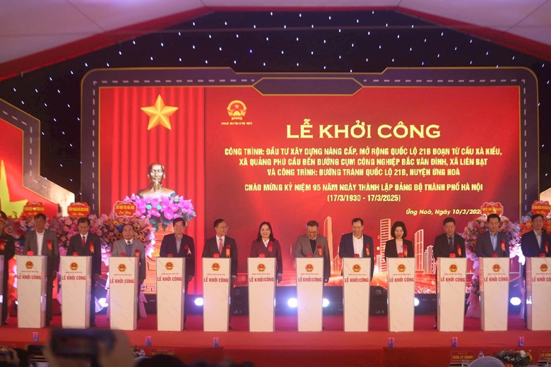 H&agrave; Nội khởi c&ocirc;ng hai dự &aacute;n giao th&ocirc;ng trọng điểm quy m&ocirc; hơn 1.400 tỷ đồng- Ảnh 1.