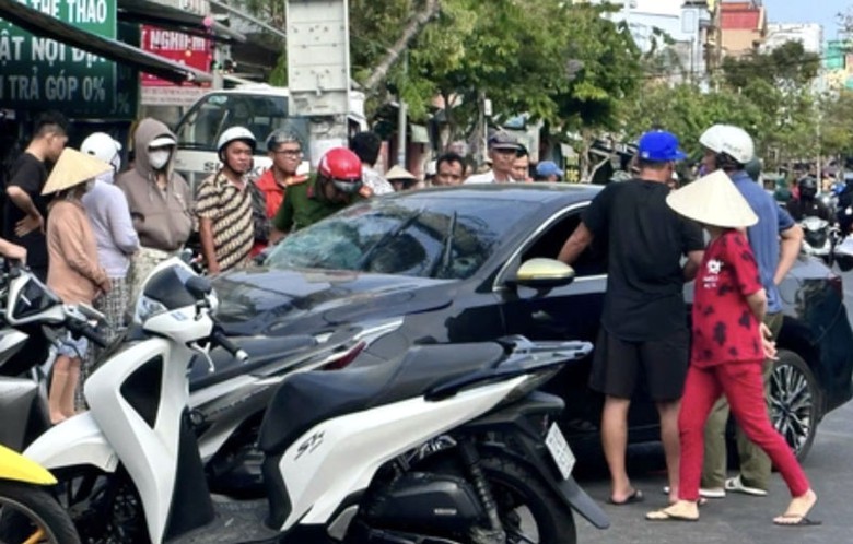 Hiện trường vụ tai nạn xảy ra tr&ecirc;n đường Nguyễn An Ninh Vũng T&agrave;u.