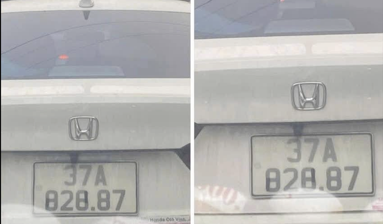 Xử l&yacute; t&agrave;i xế d&ugrave;ng băng d&aacute;n đen sửa biển số nhằm tr&aacute;nh phạt nguội- Ảnh 1.
