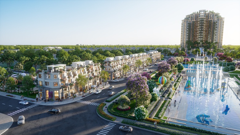 A swimming pool in a city  Description automatically generated