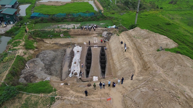 Đề xuất biện pháp bảo vệ 2 thuyền cổ vừa khai quật ở Bắc Ninh- Ảnh 1. Đề xuất biện pháp bảo vệ 2 thuyền cổ vừa khai quật ở Bắc Ninh- Ảnh 1.