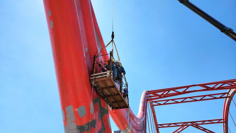 Th&ocirc;ng mặt bằng, nh&agrave; thầu tăng tốc thi c&ocirc;ng cầu 850 tỷ ở Quảng Ng&atilde;i- Ảnh 8.