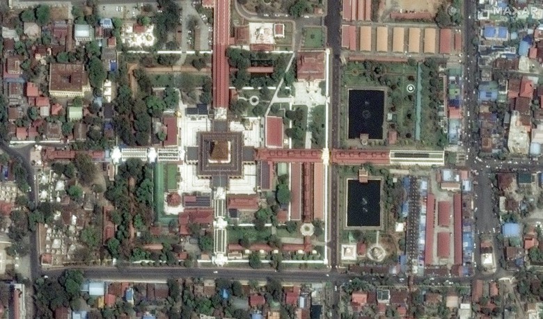 Loạt ảnh vệ tinh cho thấy sức t&agrave;n ph&aacute; khủng khiếp của động đất Myanmar- Ảnh 9.