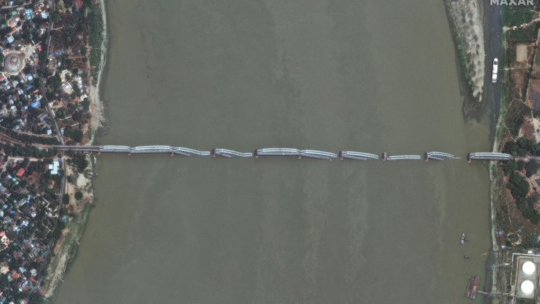 Loạt ảnh vệ tinh cho thấy sức t&agrave;n ph&aacute; khủng khiếp của động đất Myanmar- Ảnh 4.