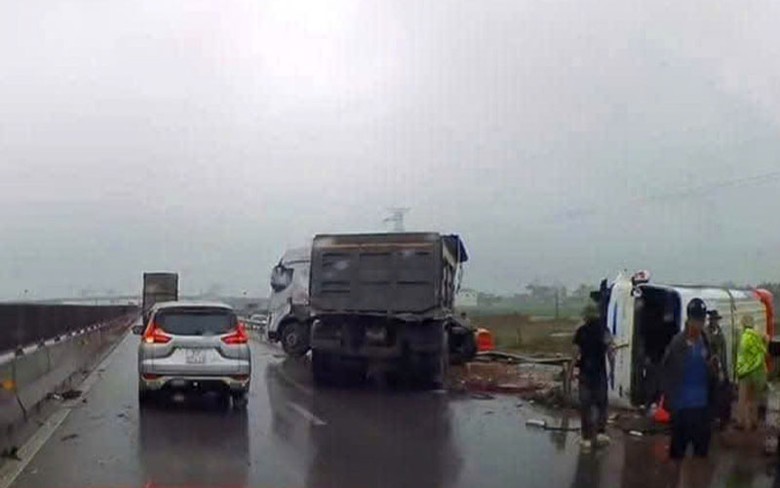 Hiện trường vụ tai nạn.