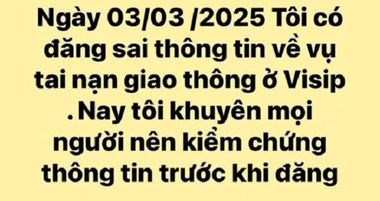 Bị phạt 7,5 triệu đồng v&igrave; đăng th&ocirc;ng tin tai nạn giao th&ocirc;ng sai sự thật tr&ecirc;n Facebook- Ảnh 1.