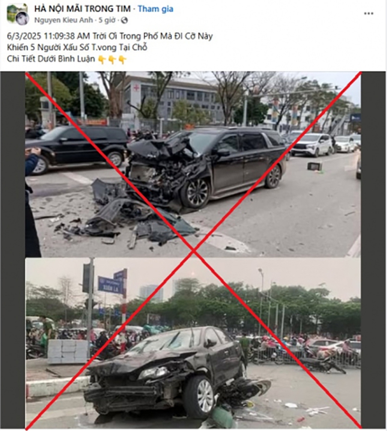 CSGT Hà Nội bác thông tin tai nạn giao thông làm 5 người chết ở Tây Hồ- Ảnh 1. CSGT Hà Nội bác thông tin tai nạn giao thông làm 5 người chết ở Tây Hồ- Ảnh 1.