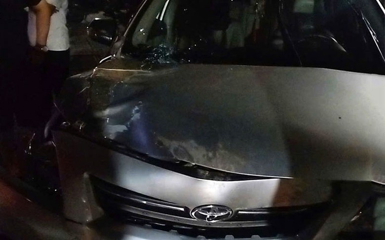 Chiếc &ocirc; t&ocirc; hư hỏng sau vụ tai nạn - Ảnh: BHT.