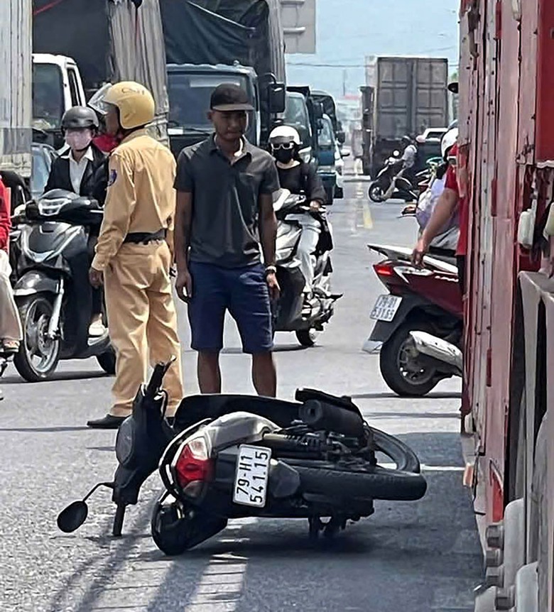 Hiện trường vụ tai nạn khiến một người tử vong.