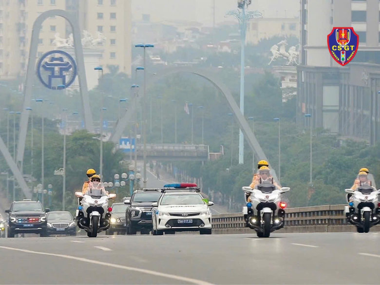 Hà Nội phân luồng giao thông phục vụ Đoàn khách quốc tế thăm Việt Nam- Ảnh 1. Hà Nội phân luồng giao thông phục vụ Đoàn khách quốc tế thăm Việt Nam- Ảnh 1.
