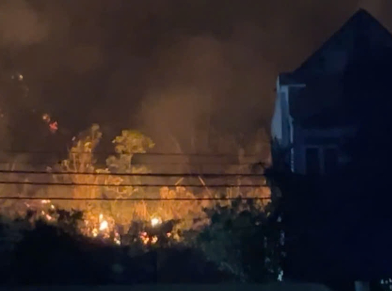 Quảng Ninh: Hỏa hoạn thiêu rụi nhiều diện tích rừng trong đêm- Ảnh 1. Quảng Ninh: Hỏa hoạn thiêu rụi nhiều diện tích rừng trong đêm- Ảnh 1.