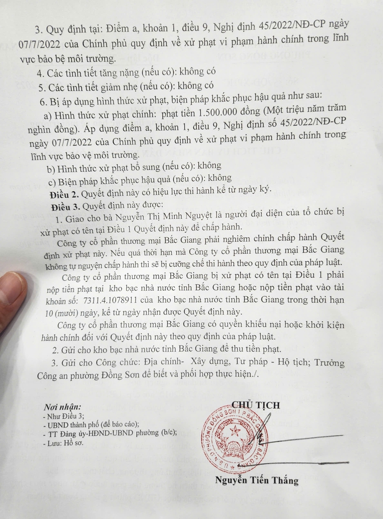 Bắc Giang: Xử phạt bãi than gây ô nhiễm sau phản ánh của Báo Xây dựng- Ảnh 3. Bắc Giang: Xử phạt bãi than gây ô nhiễm sau phản ánh của Báo Xây dựng- Ảnh 3.