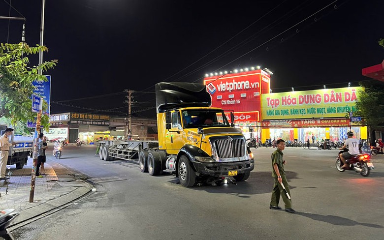 Hiện trường vụ tai nạn.