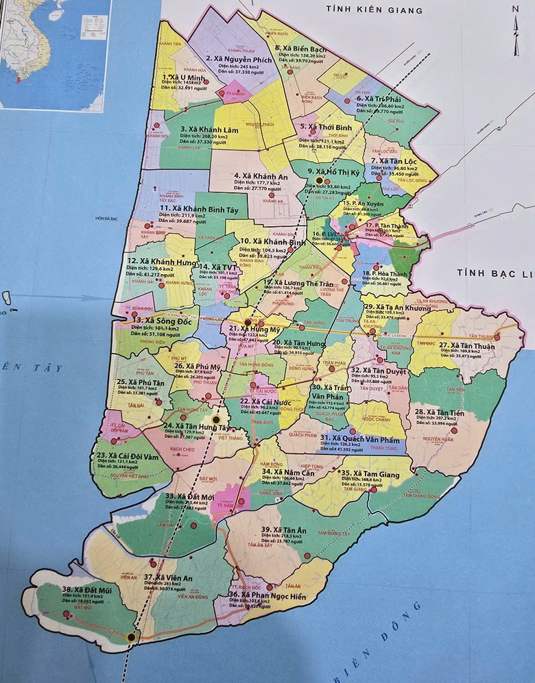Cà Mau có bao nhiêu xã, phường sau sáp nhập?- Ảnh 2. Cà Mau có bao nhiêu xã, phường sau sáp nhập?- Ảnh 2.