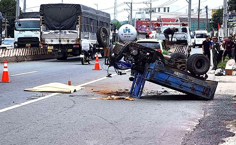 Hiện trường vụ tai nạn.