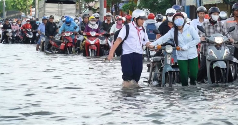 Tiền Giang: V&igrave; sao khu vực v&ograve;ng xoay Trung Lương bị ngập nặng trong m&ugrave;a nắng?- Ảnh 1.