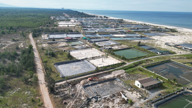 Người d&acirc;n tự th&aacute;o dỡ hồ nu&ocirc;i thủy sản để thi c&ocirc;ng đường 2.000 tỷ ở Quảng B&igrave;nh- Ảnh 2.