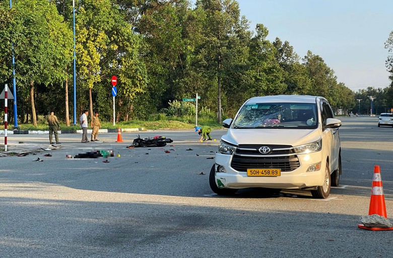 Hiện trường vụ tai nạn.