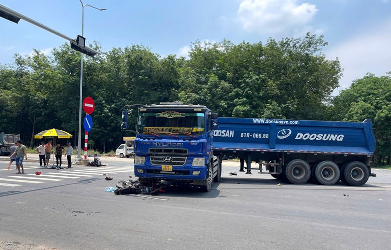 Hiện trường vụ tai nạn.