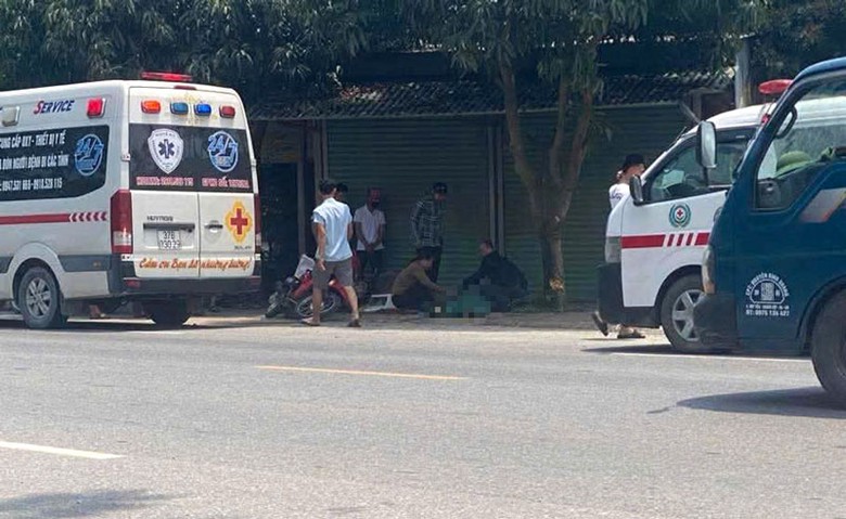 Hiện trường vụ tai nạn khiến nam thanh ni&ecirc;n tử vong.