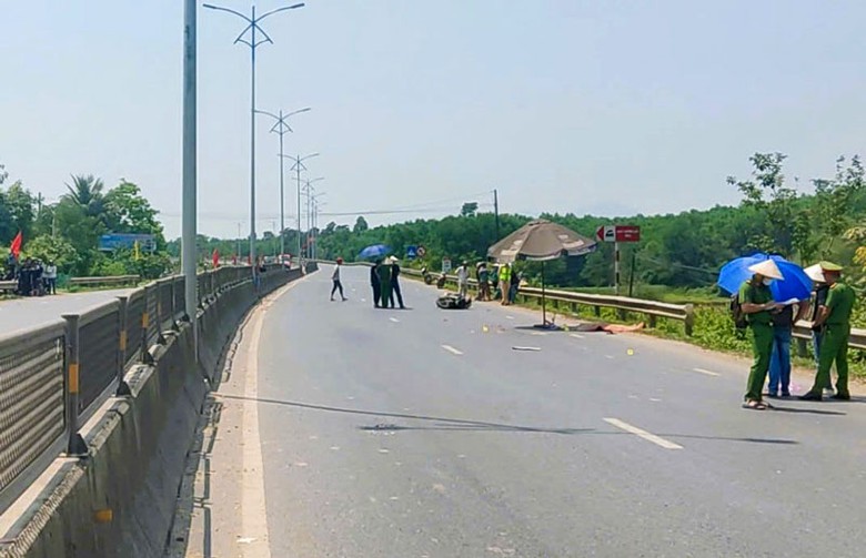 Hiện trường vụ tai nạn.