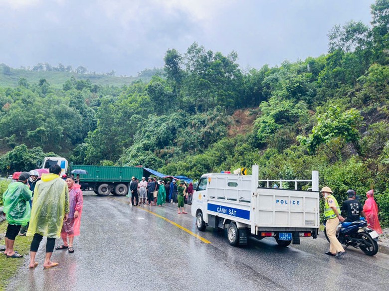 Hiện trường vụ tai nạn.